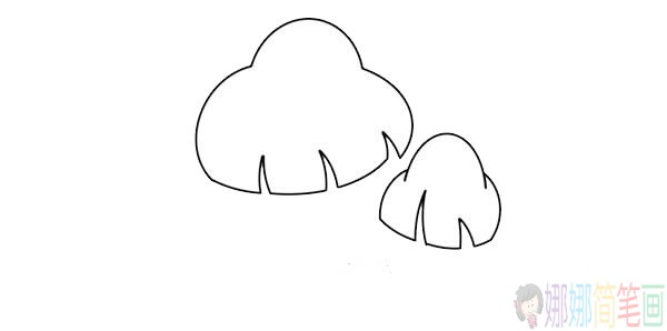 蘑菇简笔画,蘑菇怎么画好看-2