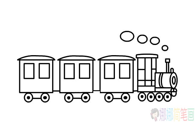 简单好画的火车简笔画组图-2