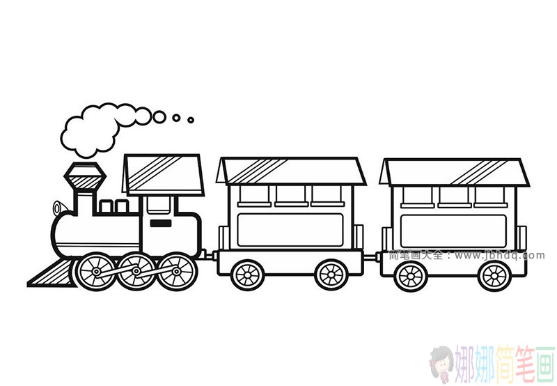 简单好画的火车简笔画组图-3