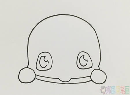 蓝鲸简笔画,鲸鱼恶童简笔画图片-3