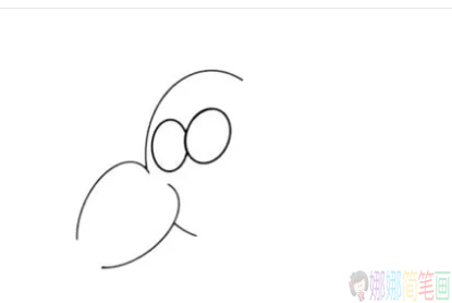 海底总动员简笔画,小丑鱼鱼简笔画步骤-1