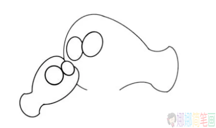 海底总动员简笔画,小丑鱼鱼简笔画步骤-2