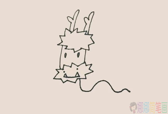 中国龙儿童简笔画图片,飞龙简笔画图片-4