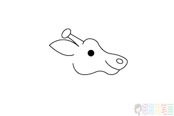 儿童简笔画长颈鹿怎么画-2