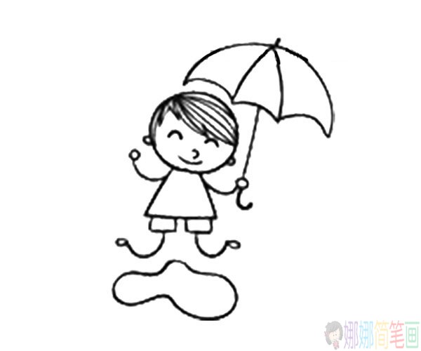 简单的小男孩简笔画图片组图-4