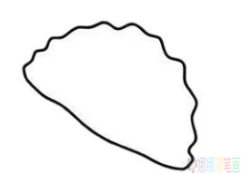 幼儿简笔画水饺图片教程-3