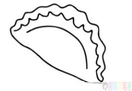 幼儿简笔画水饺图片教程-6