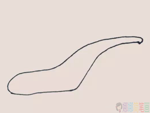 漂亮的高跟鞋简笔画图片步骤-2