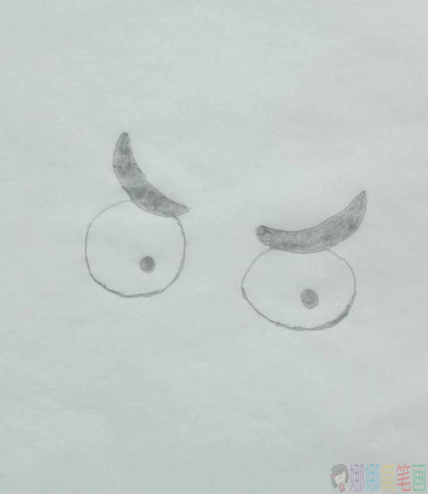 简笔画灰太狼怎么画,可爱的灰太狼简笔画画法步骤教程-1