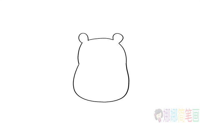 仓鼠简笔画画法,小仓鼠怎么画-2