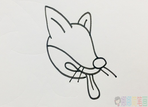 黄鼠狼简笔画,黄鼠狼画法步骤-2