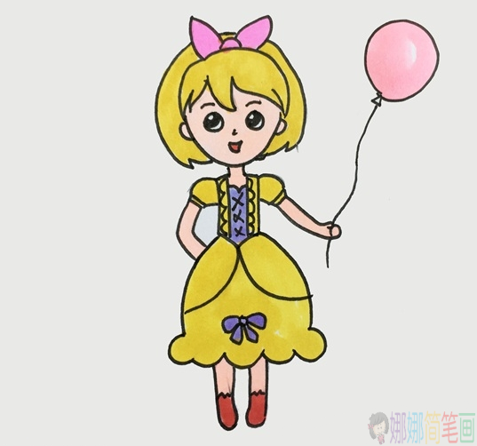 简单易学的女孩简笔画教程-1