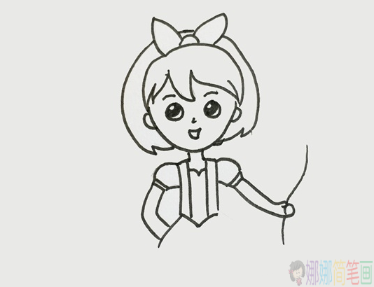 简单易学的女孩简笔画教程-3