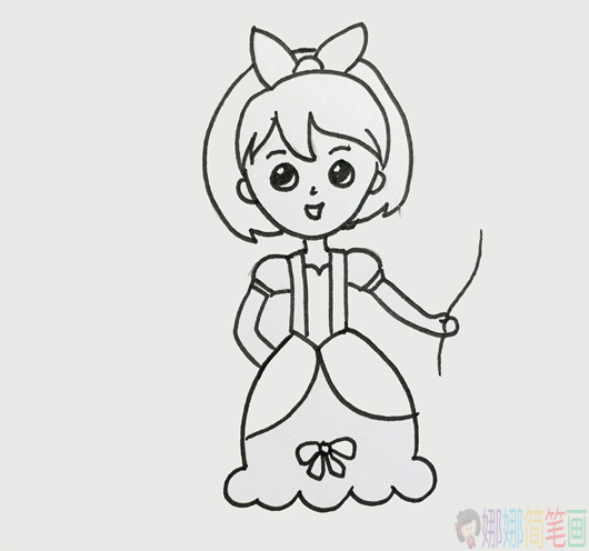 简单易学的女孩简笔画教程-4