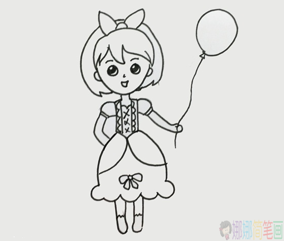 简单易学的女孩简笔画教程-5