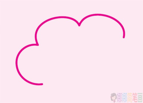 卡通云朵简笔画,云朵怎么画好看又简单-1