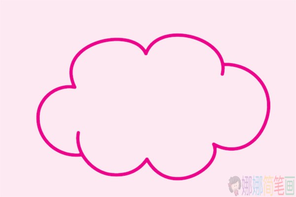 卡通云朵简笔画,云朵怎么画好看又简单-2