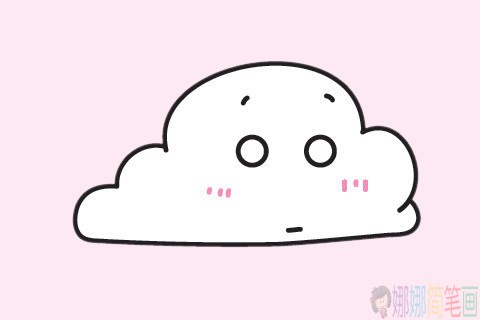 卡通云朵简笔画,云朵怎么画好看又简单-6