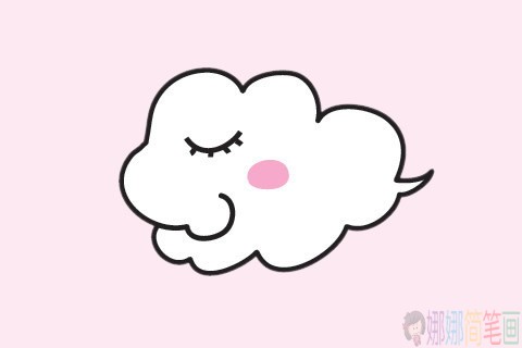 卡通云朵简笔画,云朵怎么画好看又简单-7