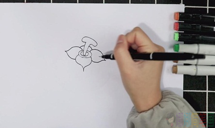 柿子简笔画画法教程-2