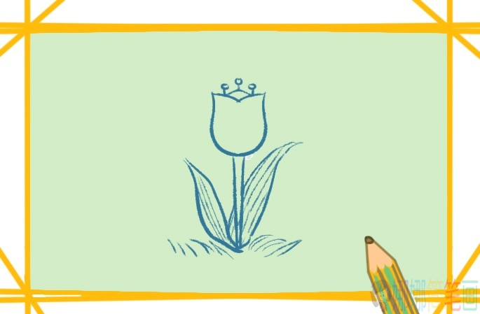 美丽的花朵简笔画-4