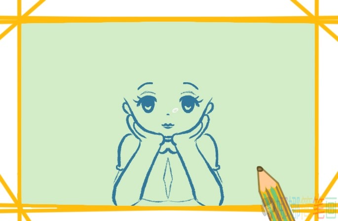 漂亮女生简笔画,女孩子简笔画教程-4