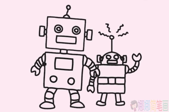 机器人简笔画组图-2
