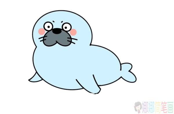 海狮动物简笔画图片-1