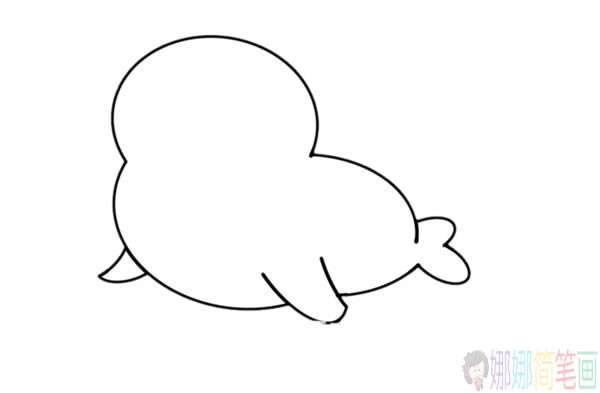 海狮动物简笔画图片-4