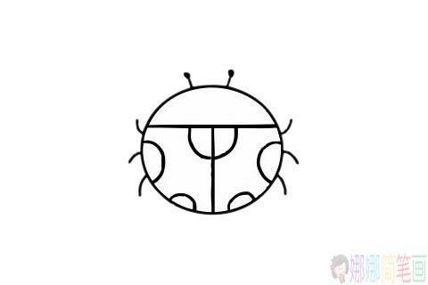 简单的七星瓢虫简笔画-1