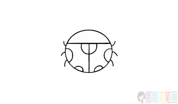 简单的七星瓢虫简笔画-6