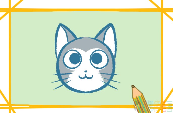 猫咪头像简笔画-1