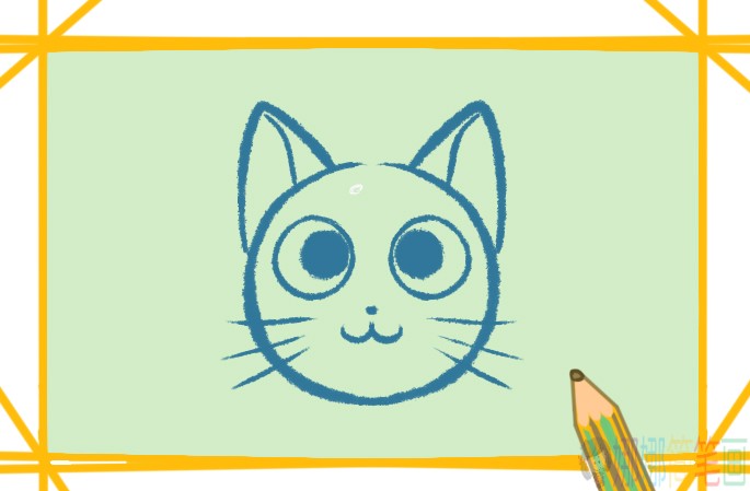 猫咪头像简笔画-5