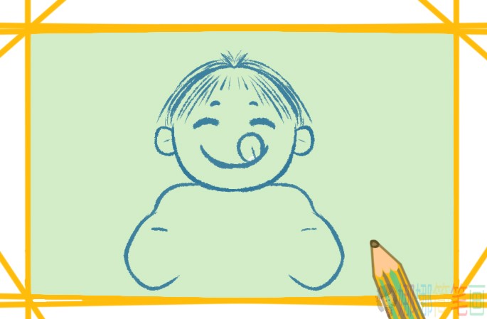光盘行动人物简笔画-4