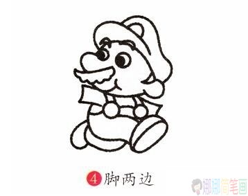 超级玛丽简笔画,超级玛丽简笔画画法图片-4