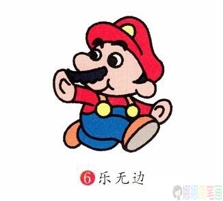 超级玛丽简笔画,超级玛丽简笔画画法图片-6