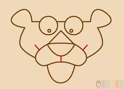 粉红顽皮豹简笔画怎么画？可爱的粉红顽皮豹简笔画画法教程-4