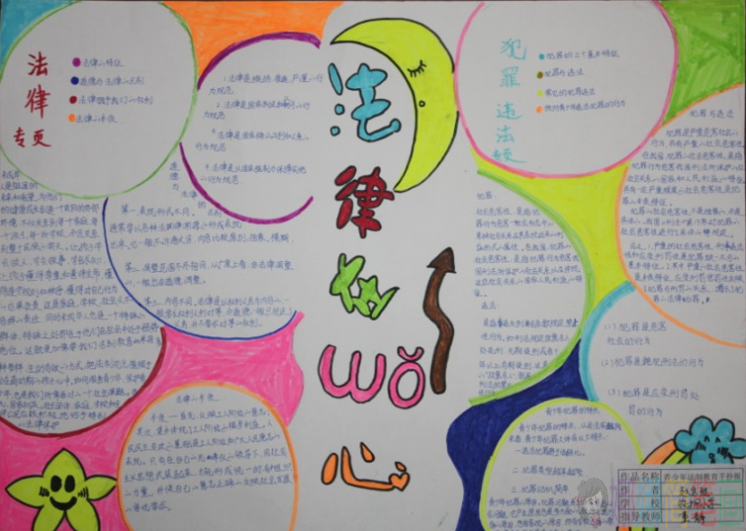 法制教育手抄报图片,关于法制教育的手抄报作品-5