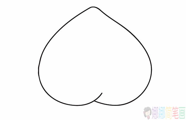 水蜜桃简笔画教程,水蜜桃简笔画图片大全-1