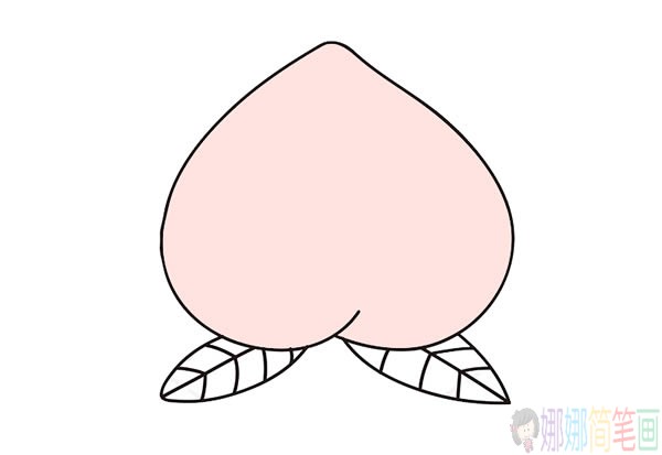 水蜜桃简笔画教程,水蜜桃简笔画图片大全-3