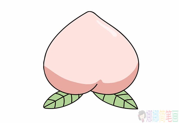 水蜜桃简笔画教程,水蜜桃简笔画图片大全-4