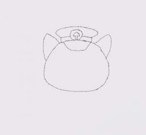 简笔画黑猫警长是怎么画的_卡通黑猫警长简笔画大全-3