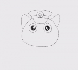 简笔画黑猫警长是怎么画的_卡通黑猫警长简笔画大全-4