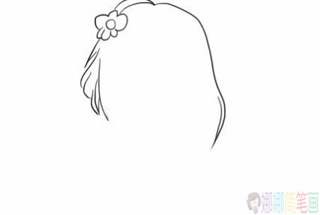 民国女子简笔画图片,民国少女简笔画步骤图-1