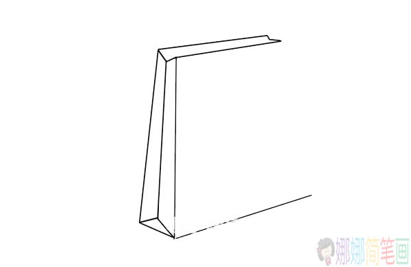 简单易学的购物袋简笔画画法步骤教程-3
