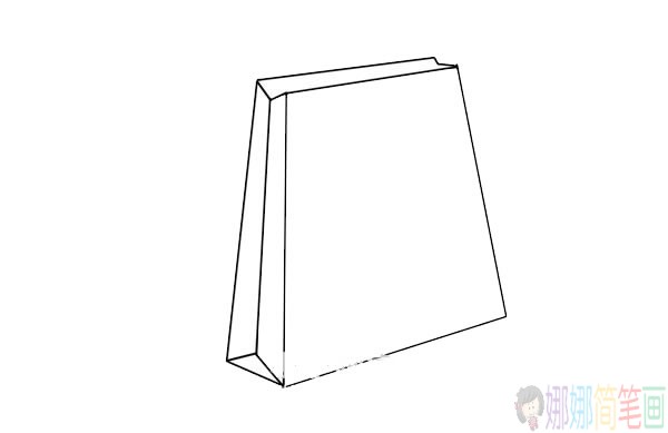 简单易学的购物袋简笔画画法步骤教程-4