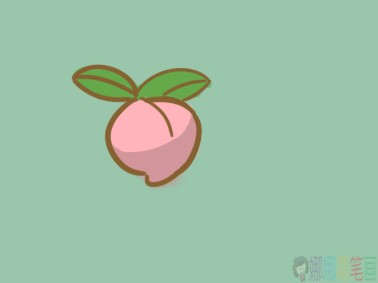 桃子小学生简笔画要怎么画-1