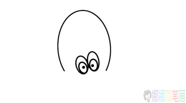 可爱的卡通章鱼简笔画步骤画法图片-3