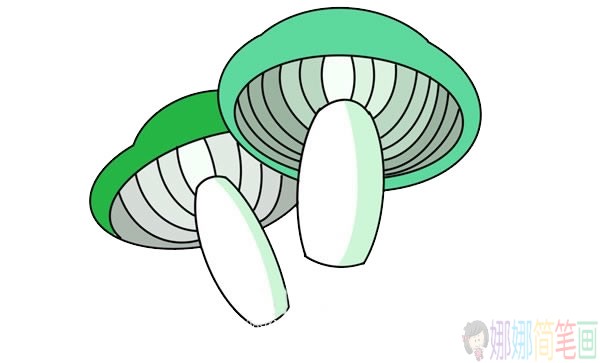 蘑菇简笔画画法,蘑菇简笔画步骤图片-5