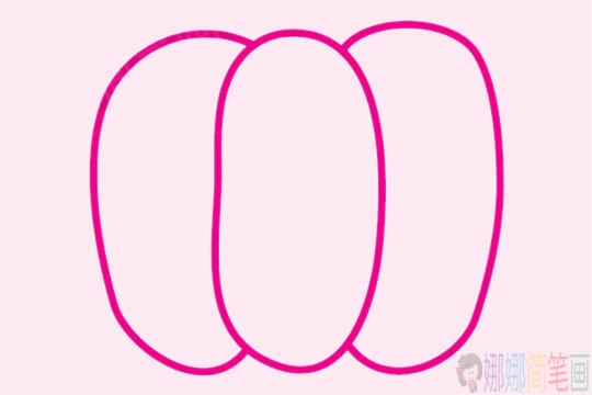 南瓜简笔画简单画法步骤图片大全-2